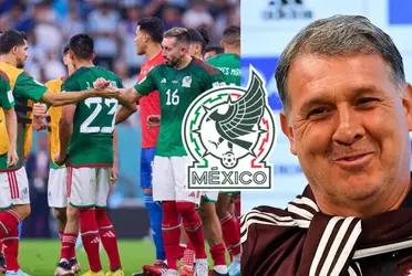 Argentine coach Gerardo Martino returned to Mexico but declined to make a statement