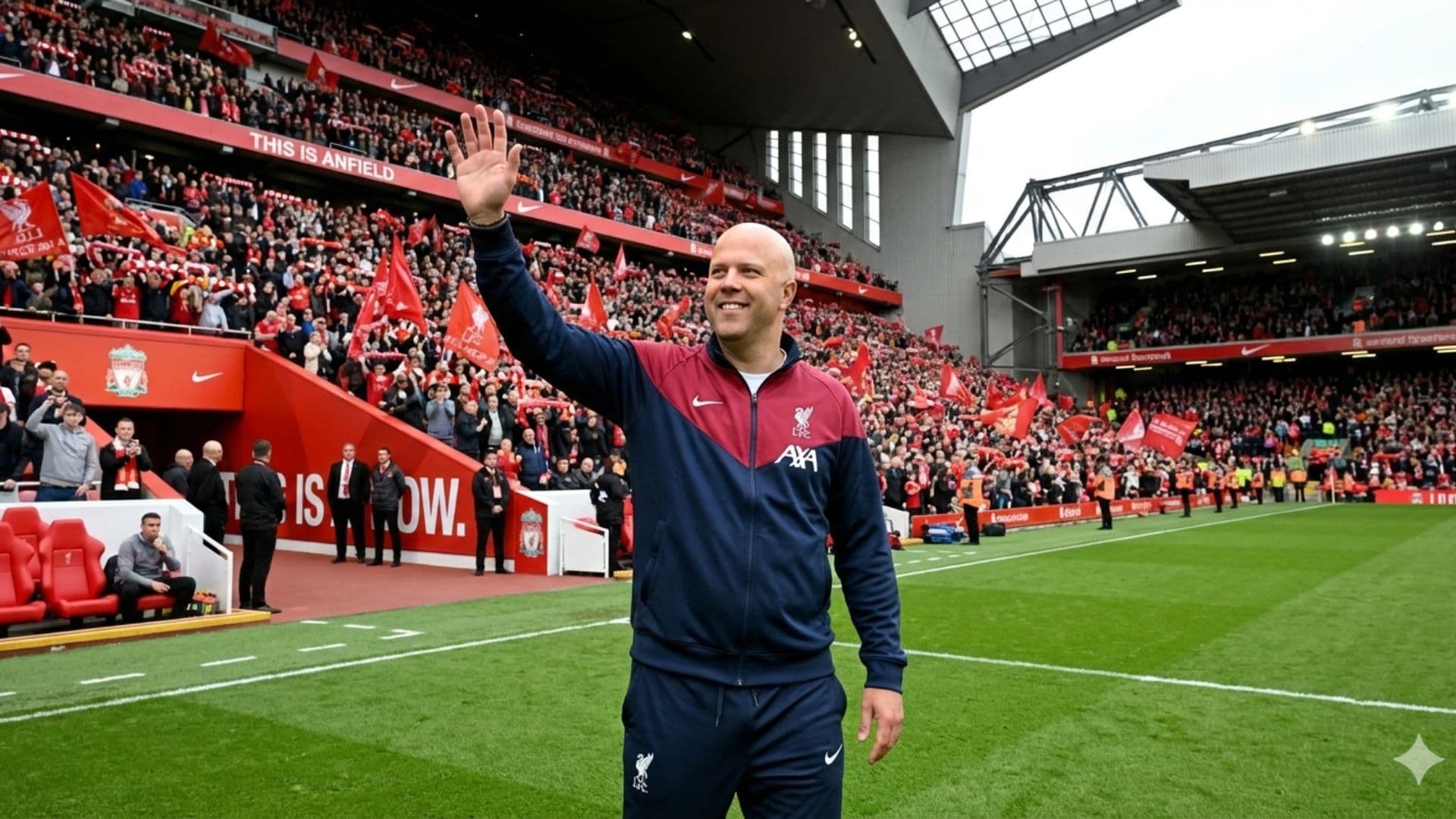 Arne Slot spoke about Liverpool's defeat against Manchester City - Picture created by AI