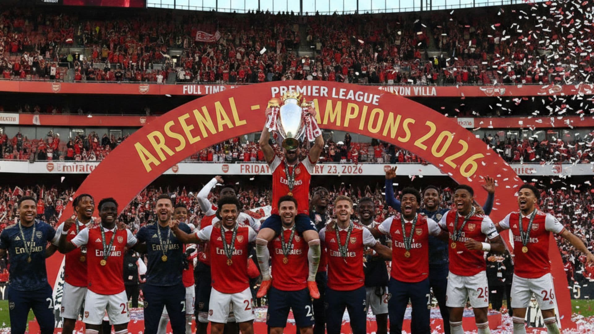 Arsenal and they challenges in the second part of the season - Picture created by AI