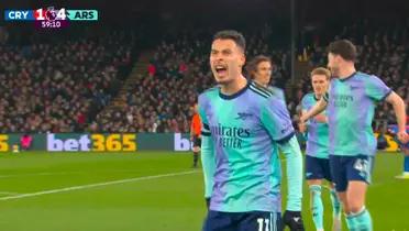 As Brazilian Gabriel Martinelli scored Arsenal's 4-1 win over Crystal Palace at Selhurst Park