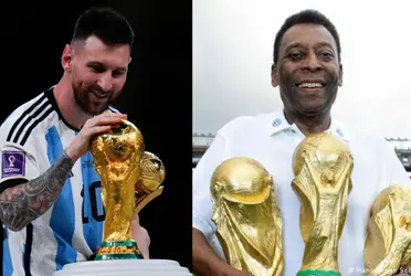 At the Qatar 2022 World Cup, Lionel Messi's image inspired by Pelé