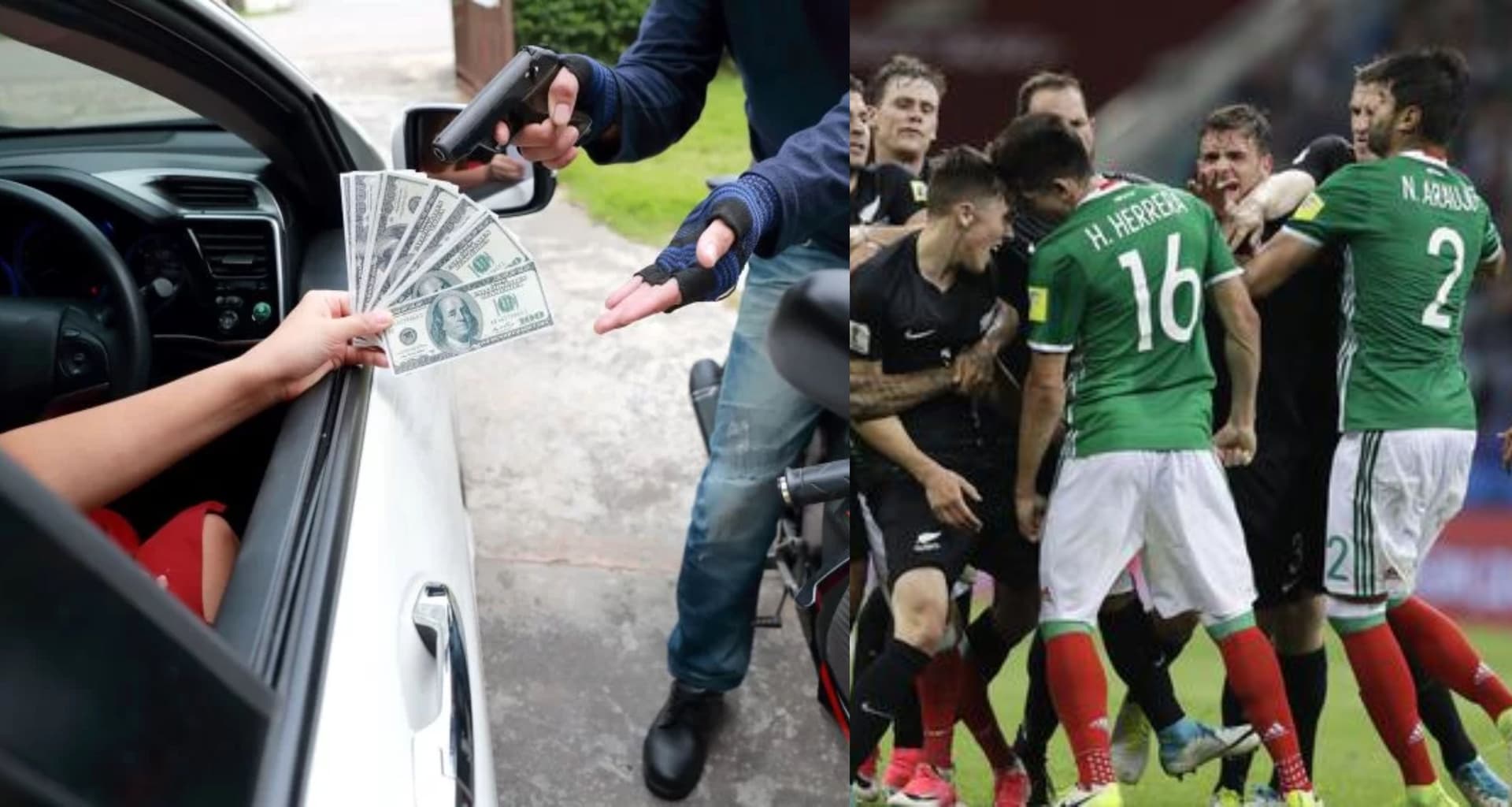 At the time, he was banned from the Mexican national team for hitting, and now his house is being robbed.