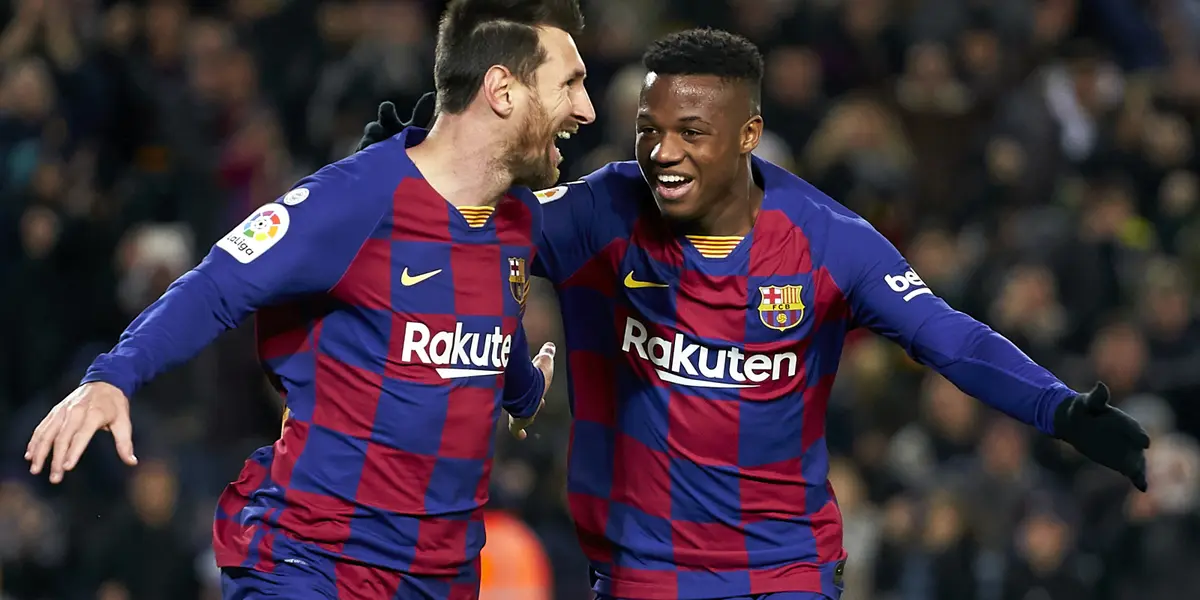 Barcelona's new number 10 Ansu Fati scored in his first match with the famous jersey, better than Lionel Messi who scored in his second game as number 10.
 