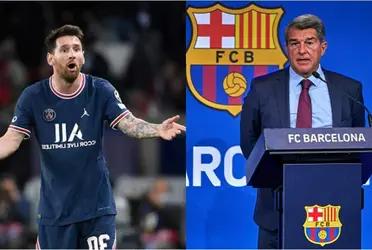 Barcelona's president assures that Messi's departure was at least "two years early".