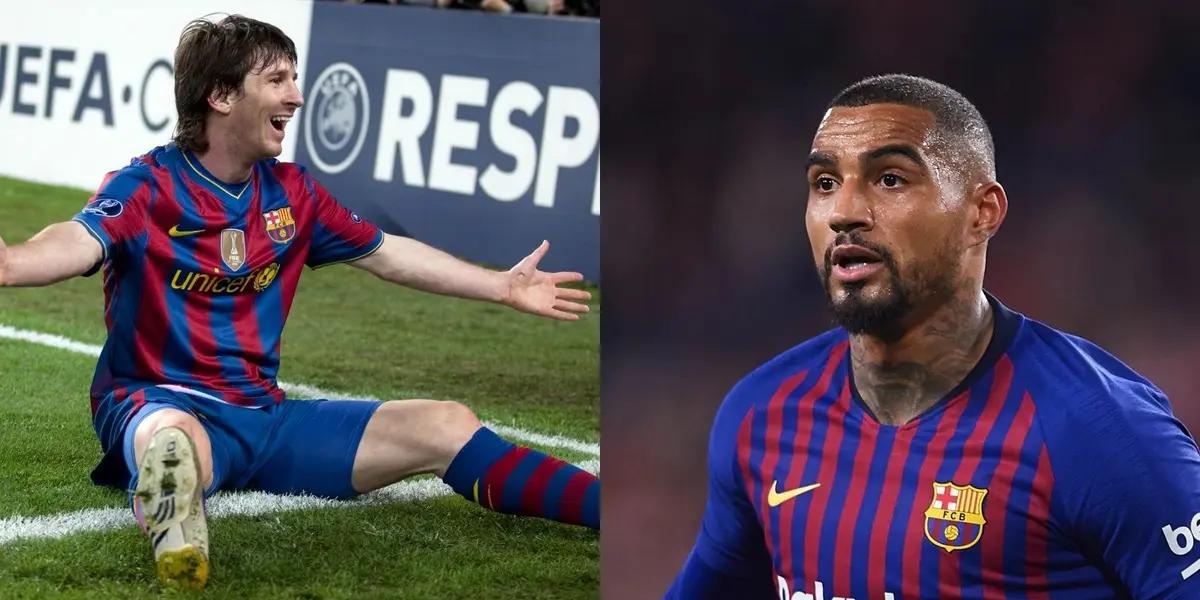 Both were attacking partners for a short time at the Catalan football team.