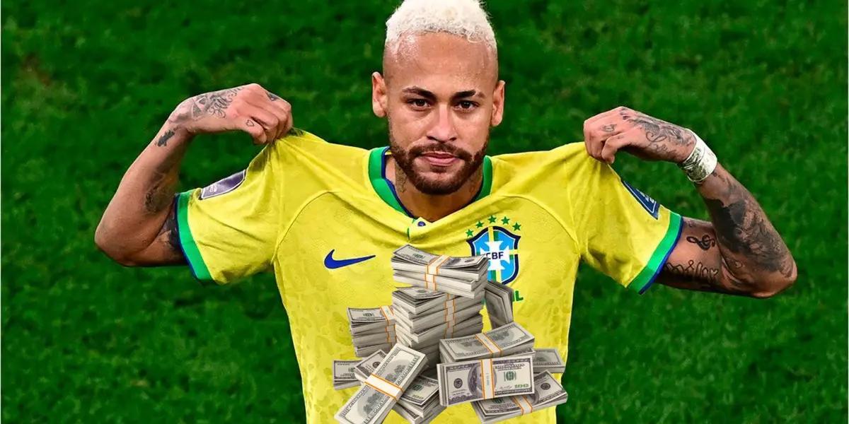 Brazil celebrates his goal for Brazil in the World Cup in Qatar.