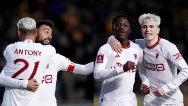 Bruno Fernandes and Kobbie Mainoo scored for Man United in the first half.