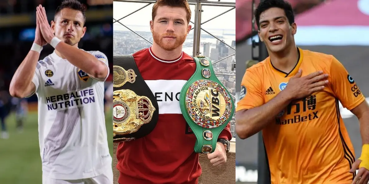 Canelo Alvarez is getting bigger and bigger in boxing history but he also took time to talk about Chicharito Hernandez and Raul Jimenez.