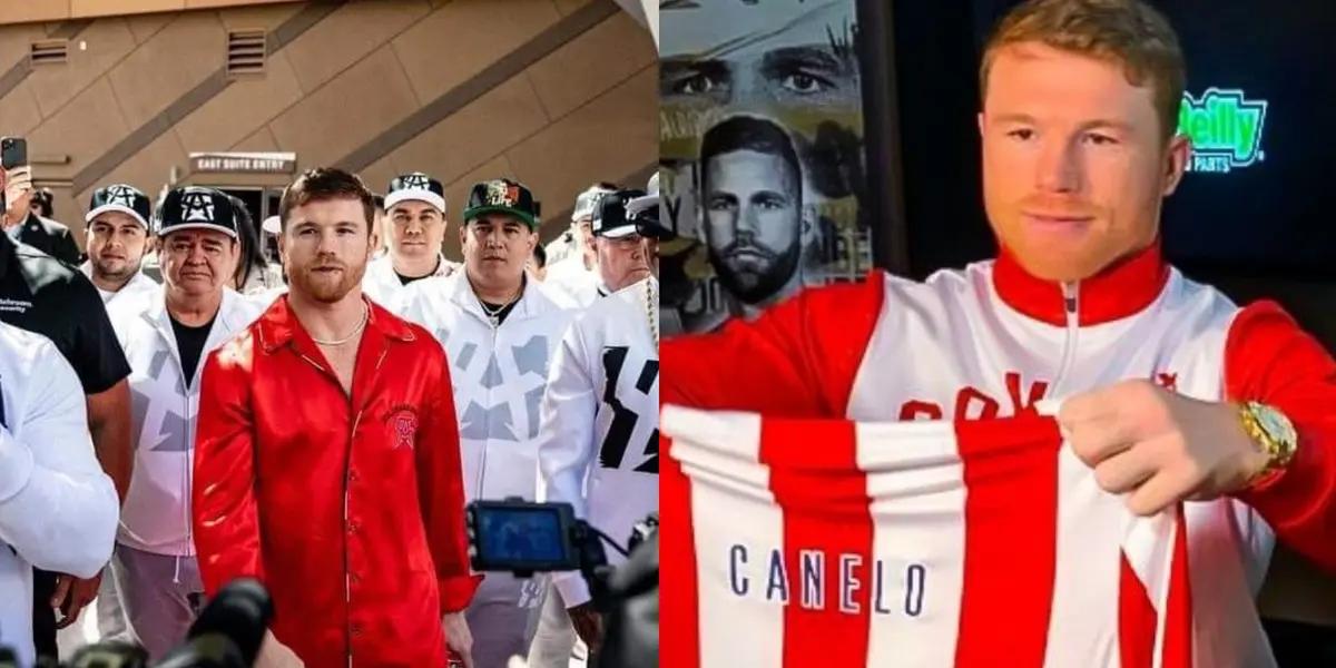 Canelo Álvarez is identified with the people of Guadalajara and even wore a Chivas jersey; prior to his fight, this is how the fighter reacted to the defeat of the Rebaño.