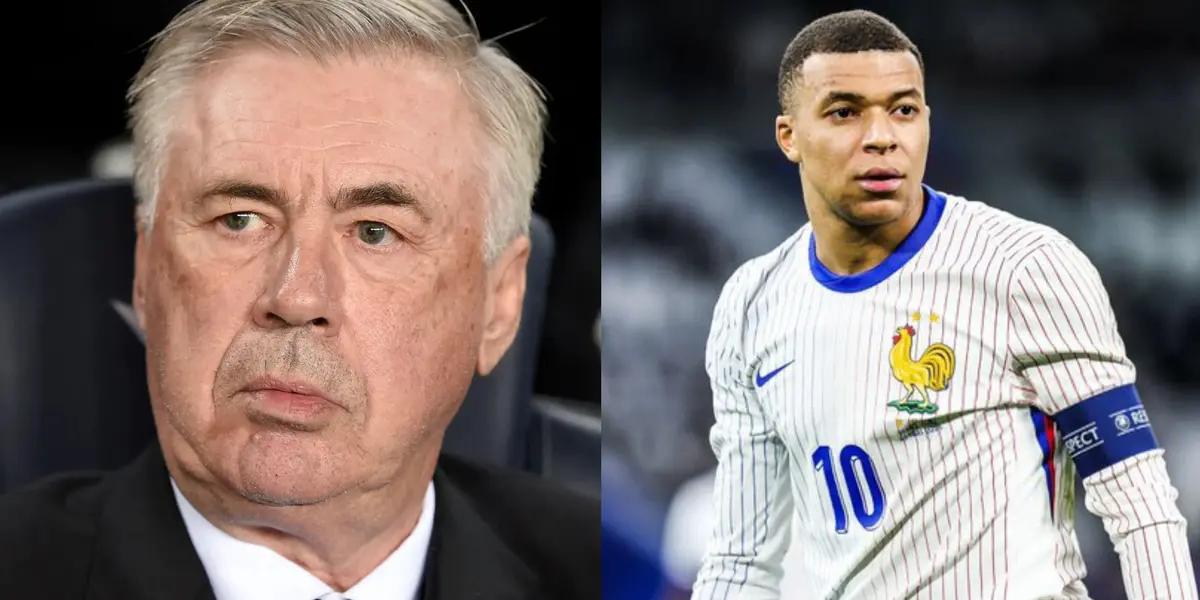 Carlo Ancelotti answers question regarding Mbappé.