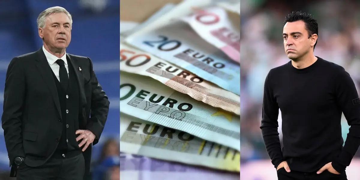 Carlo Ancelotti earns 11 million at Real Madrid and Xavi Hernández wants this salary at Barcelona