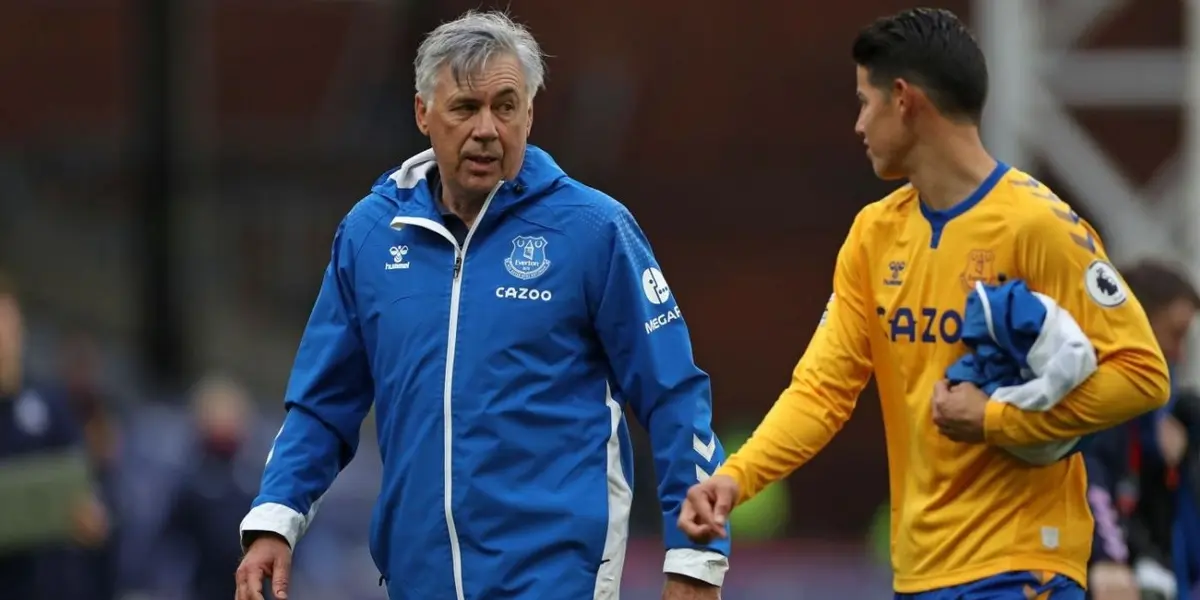 Carlo Ancelotti has played down concerns after James Rodríguez was left out of Everton's squad to face Southampton.