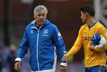 Carlo Ancelotti has played down concerns after James Rodríguez was left out of Everton's squad to face Southampton.