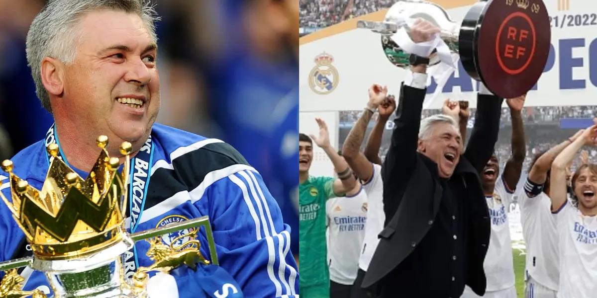 Carlo Ancelotti has won the Premier League and La Liga in his career.