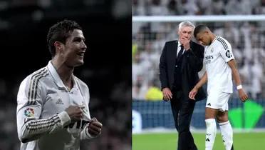 Carlo Ancelotti, Mbappe and Cristiano Ronaldo