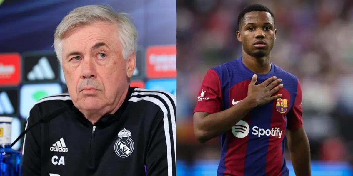 Carlo Ancelotti's message to Ansu Fati after his possible departure from Barcelona