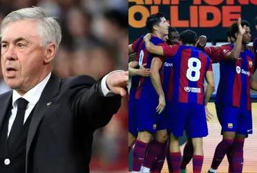 Carlo Ancelotti's reaction after losing against FC Barcelona in a friendly