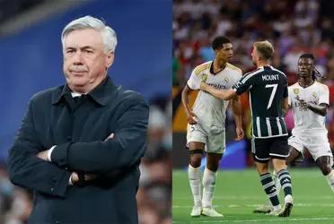 Carlo Ancelotti's reaction to seeing Bellingham's attitude