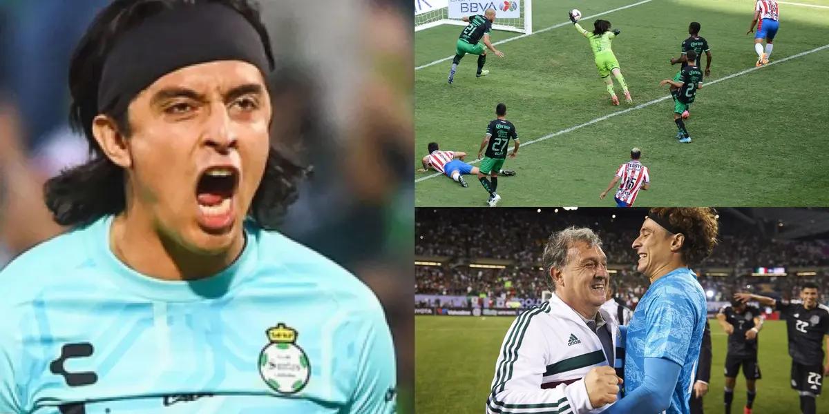 Carlos Acevedo's impressive save in Santos' last game