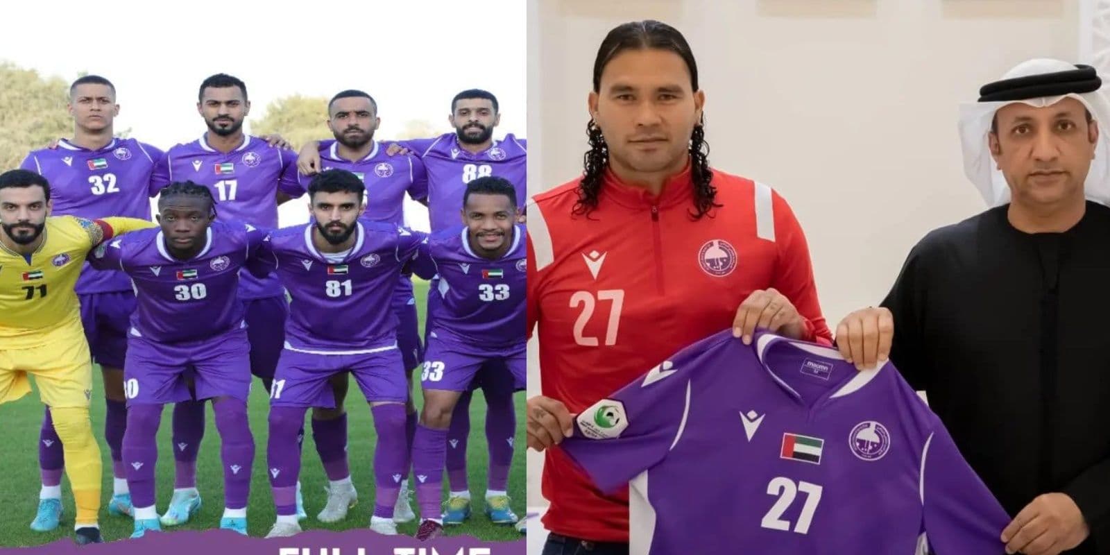 Carlos 'Gullit' Peña is in the United Arab Emirates and while his team was playing the privilege given to him by the owners of the Club