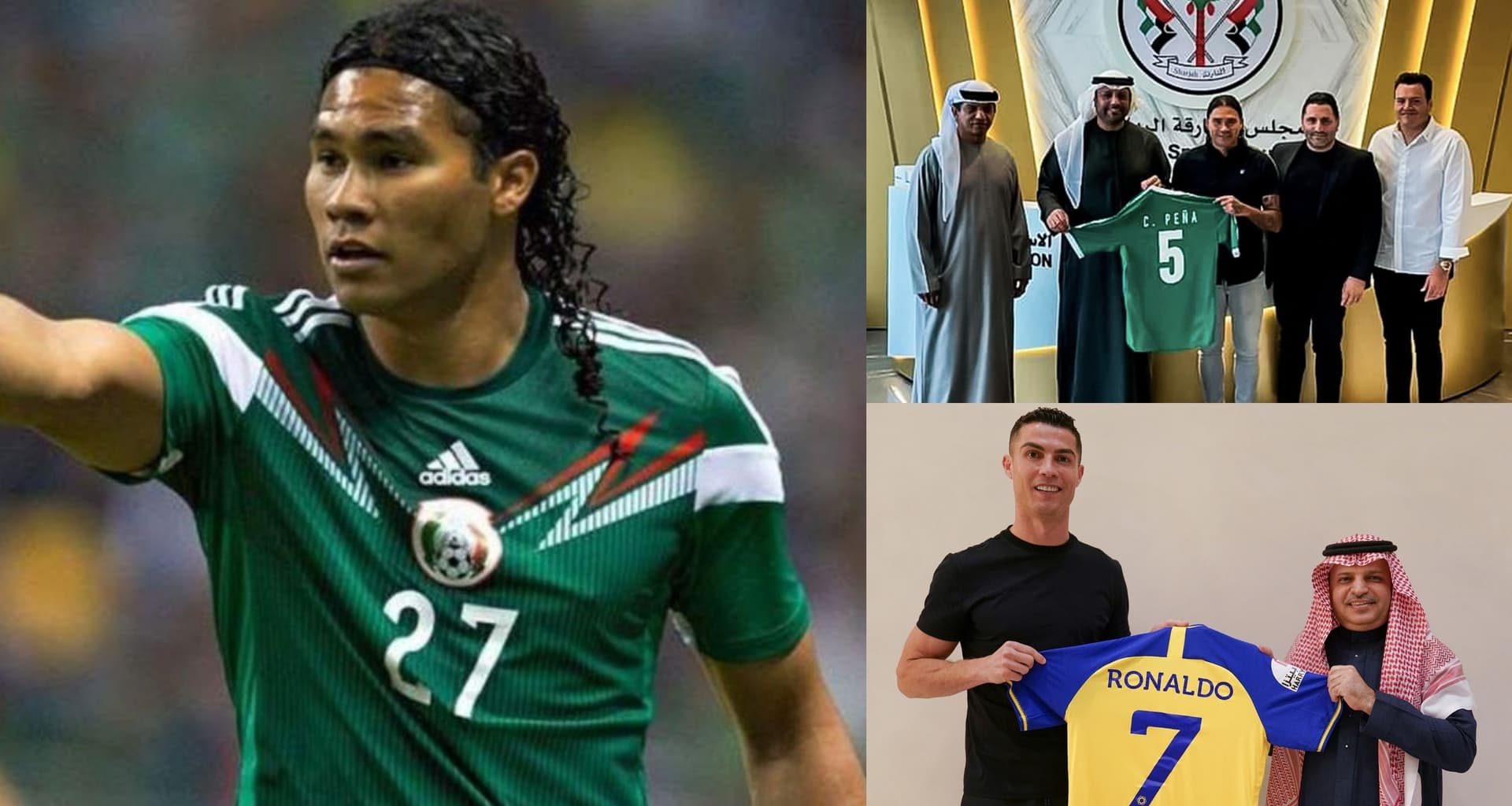 Carlos Peña has signed for a team in the United Arab Emirates, he will have a ban that Cristiano Ronaldo also has