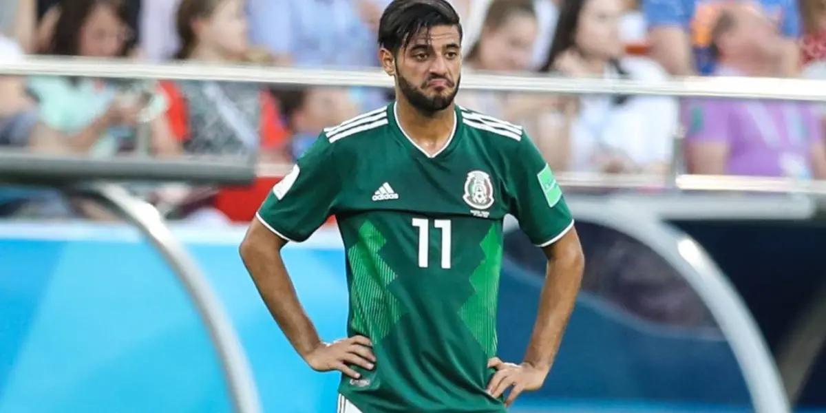 Carlos Vela hasn’t played with El Tri since 2018.
