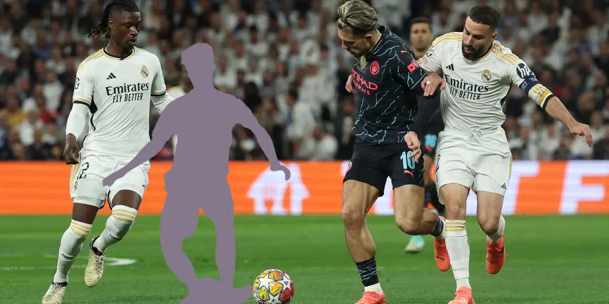 Carvajal battled with Jack Grealish in the Real Madrid v Man City match.