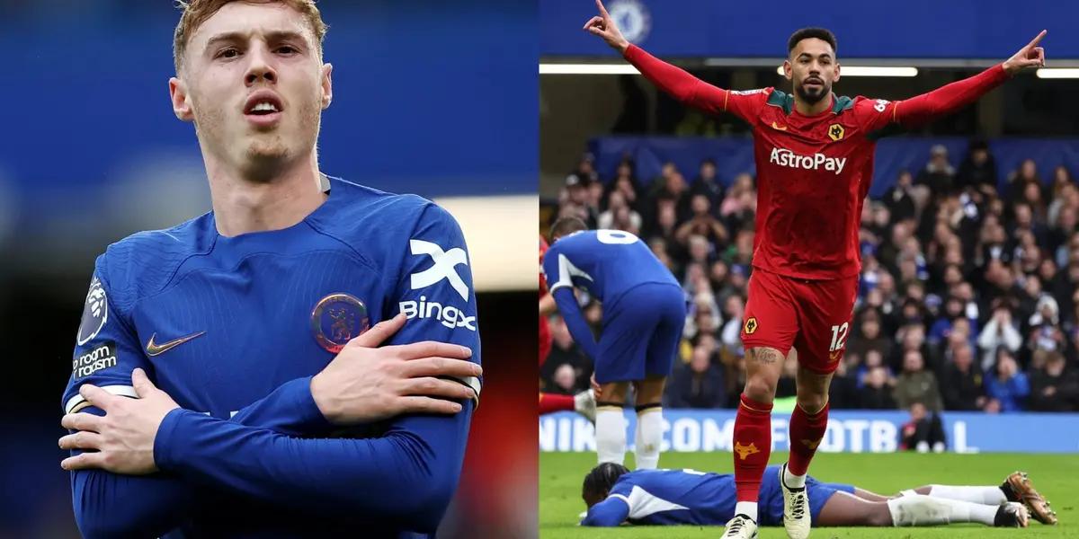 Chelsea losing 2-1 at Stamford Bridge to Wolves at HT.