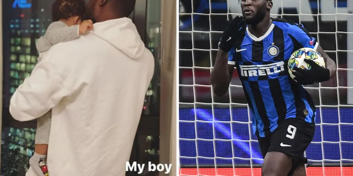 Chelsea striker Romelu Lukaku has a son with former partner. He doesn't show the boy's face in pictures, what could be the reason?
 
