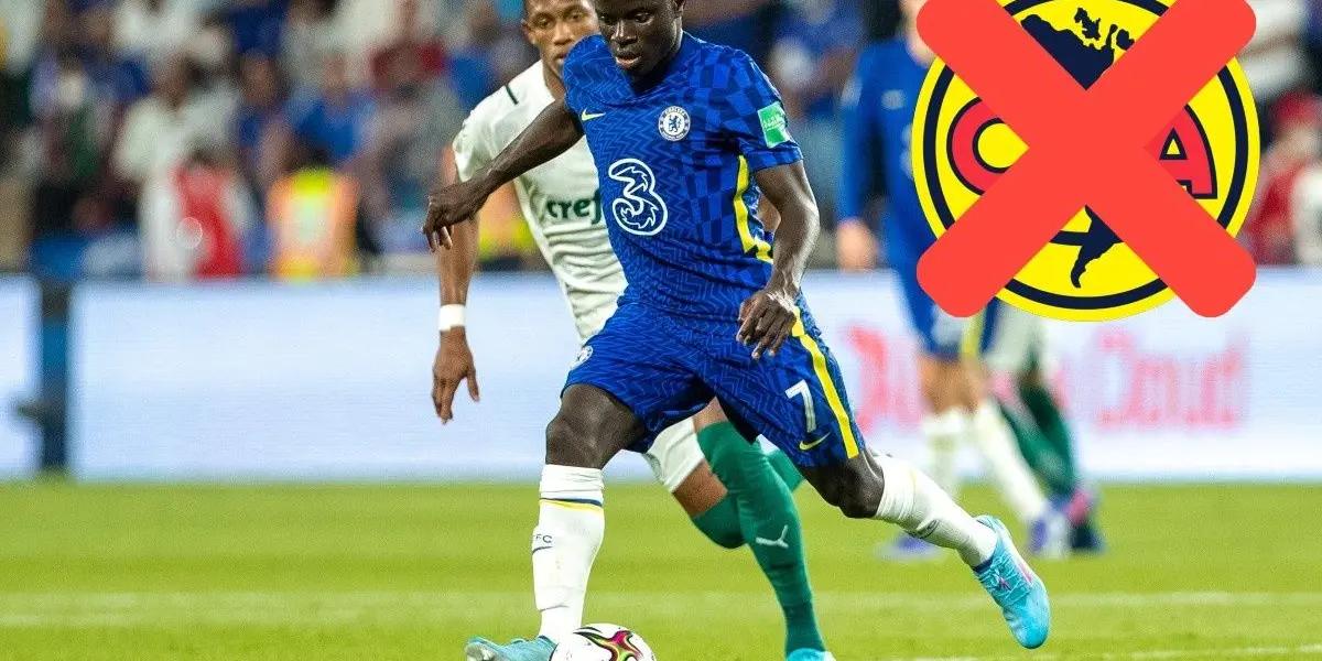 Chelsea will be without N'Goló Kanté for the match against América. The midfielder is one of Chelsea's best players.