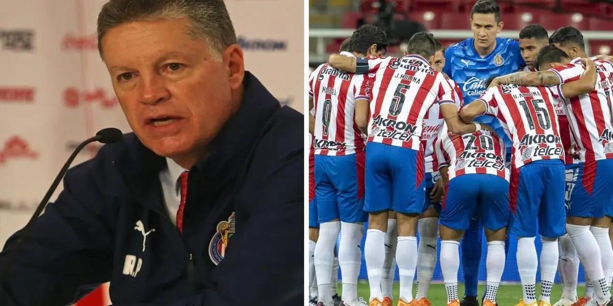 Chivas player who almost came to blows with Ricardo Pelaez during Verde Valle training session.