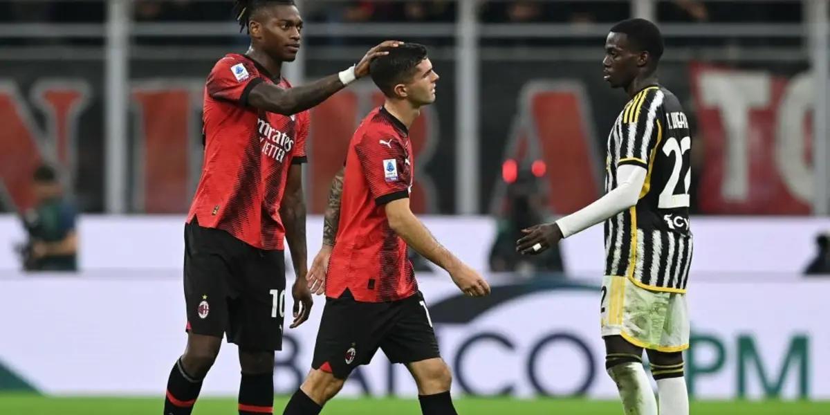 Christian Pulisic only played 43 minutes in AC Milan's defeat