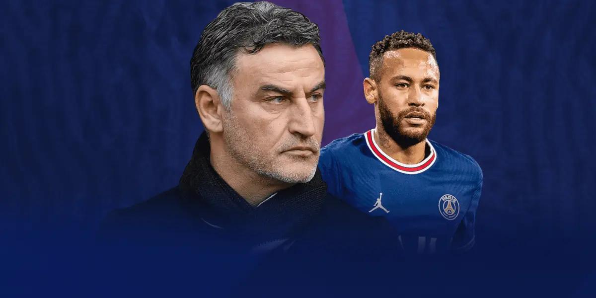 Christophe Galtier also denied there is friction between PSG's Brazilian star and Kylian Mbappé.