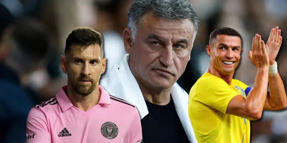 Christophe Galtier leaves Lionel Messi aside and fills Cristiano Ronaldo with flowers. What did he say about the Portuguese?