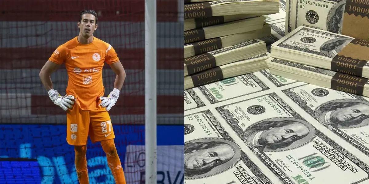 Club América goalkeeper has a bad time in his career