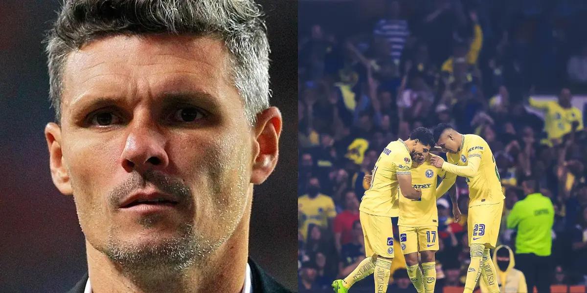 Club America's coach is done with this player after his performances.