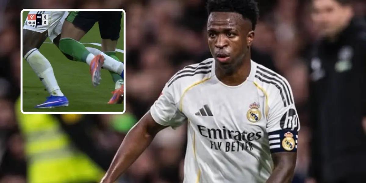 Controversy in Real Madrid vs Betis over a penalty not awarded to Vinícius Jr. - Instagram @vinijr