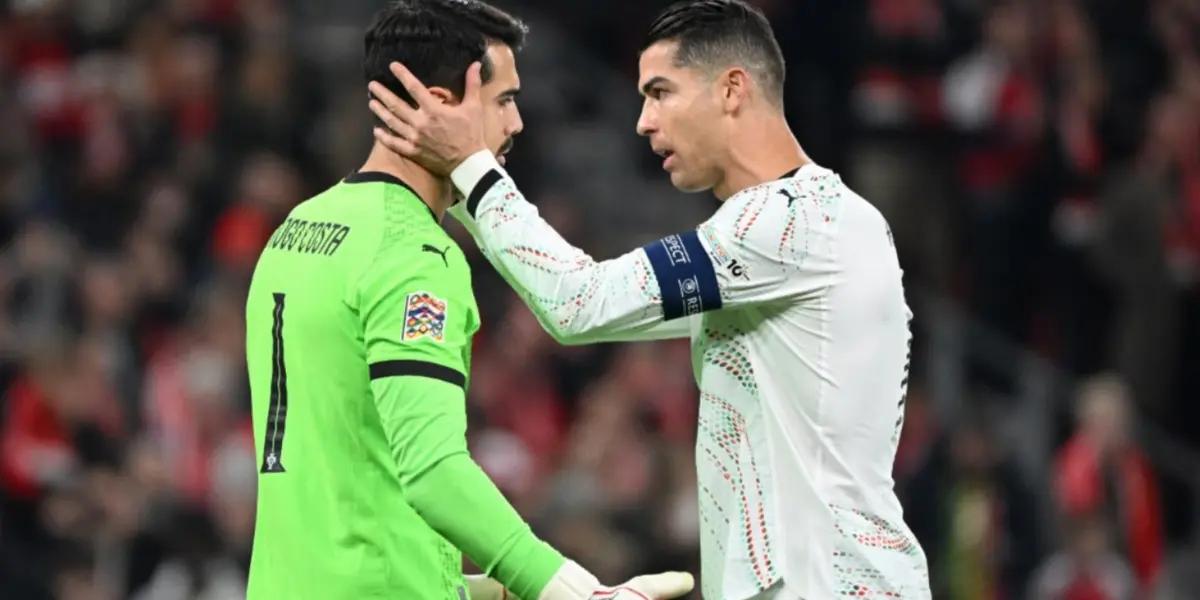 Costa and Ronaldo | Photo: @UEFAEURO