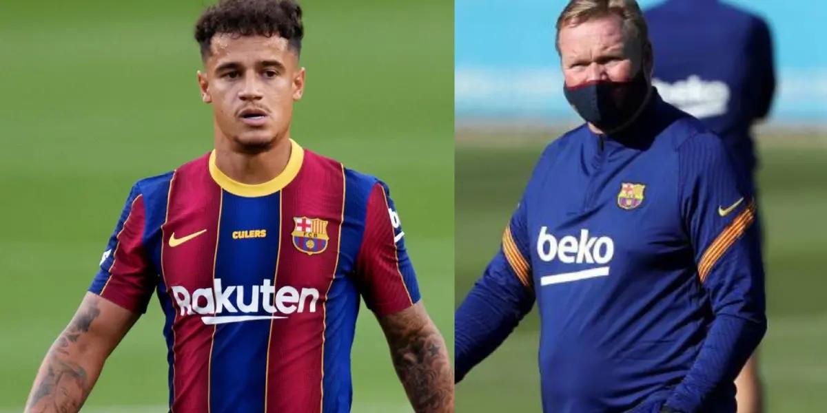 Coutinho will once again be a substitute at FC Barcelona and rumors grow and a fight with Koeman but the reality of why he does not play is different and could cause a millionaire loss.