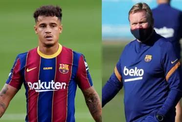 Coutinho will once again be a substitute at FC Barcelona and rumors grow and a fight with Koeman but the reality of why he does not play is different and could cause a millionaire loss.