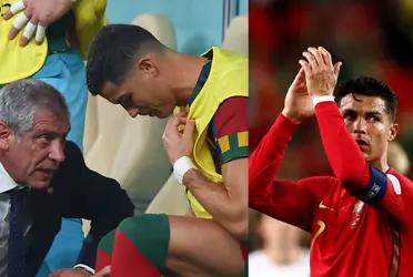 Cristiano Ronaldo and his special gesture to coach Fernando Santos for leaving him on the bench