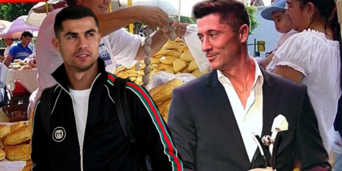 Cristiano Ronaldo and Lewandowski. Photo: networks of Cristiano Ronaldo and Lewandowski.