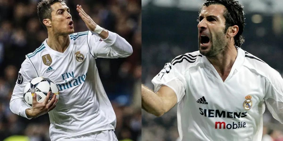 Cristiano Ronaldo and Luis Figo | Photos: @realmadrid