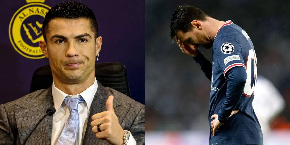 Cristiano Ronaldo and Messi are now living two opposite moments.