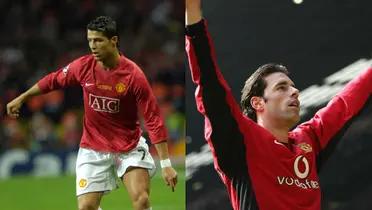 Cristiano Ronaldo and Ruud van Nistelrooy | Photos: @ManUtd