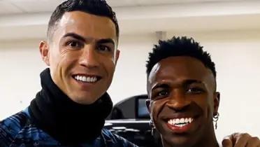 Cristiano Ronaldo and Vinícius / Photo: X