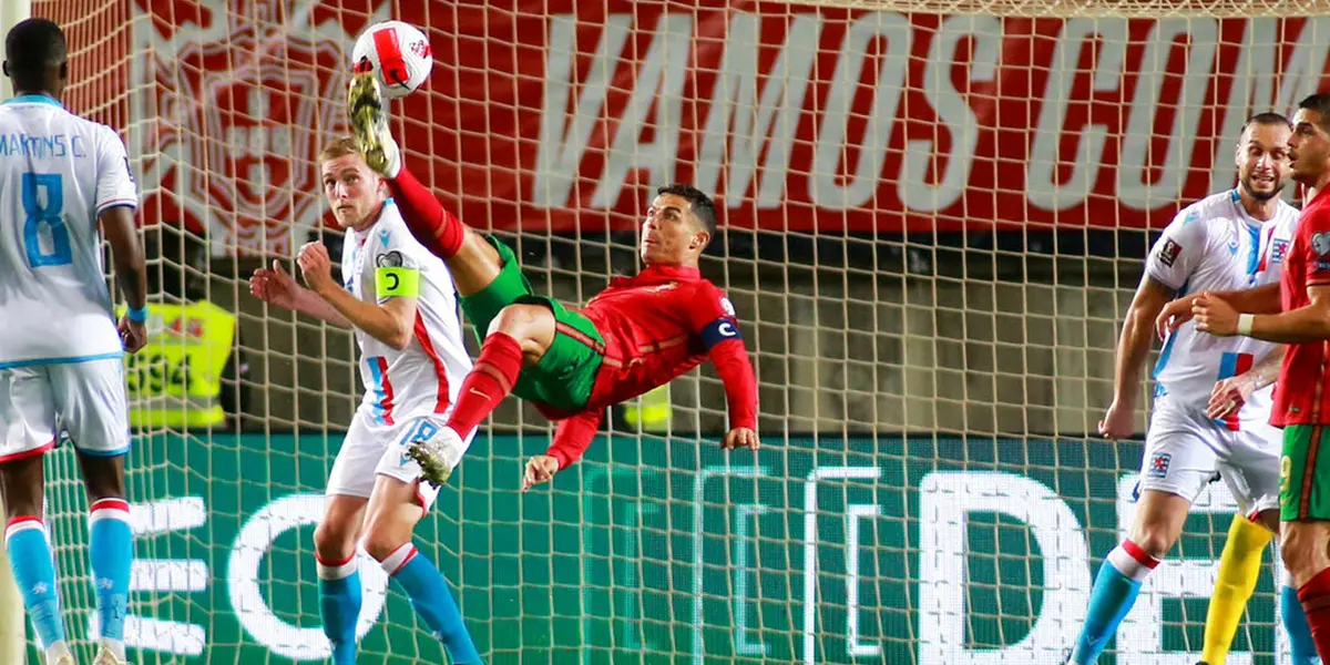 Cristiano Ronaldo attempted a bicycle kick against Luxembourg but it was saved by the goalkeeper, see his best bicycle kick goal.
 