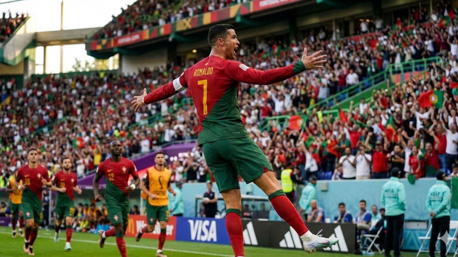 Cristiano Ronaldo celebrates his 41st birthday - Picture created by AI