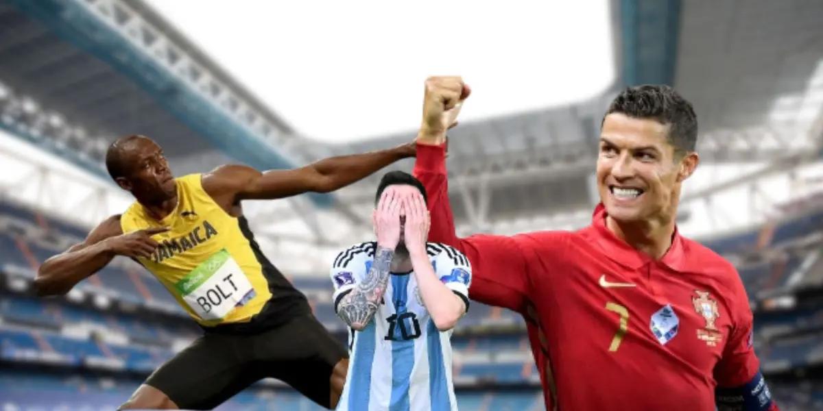 Cristiano Ronaldo celebrating a goal as captain of the Portugal national team.