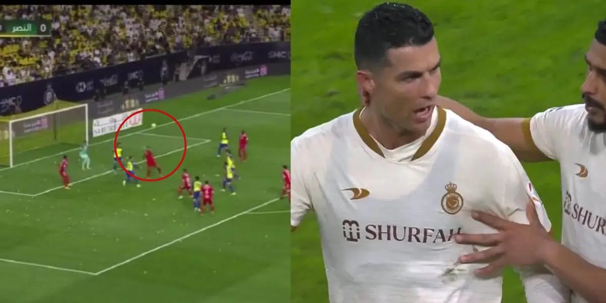 Cristiano Ronaldo could not believe the goal they conceded in the Kings Cup.